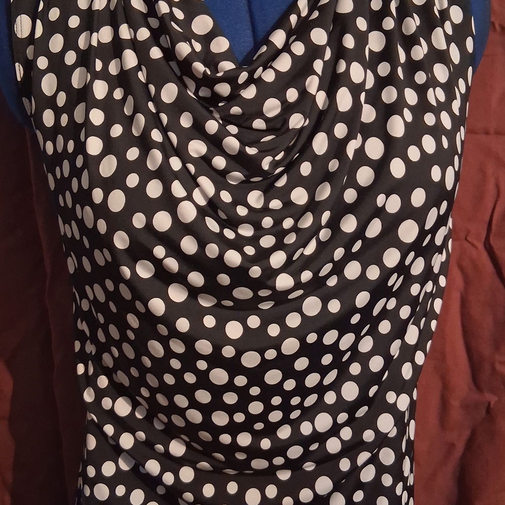 Chic Polka Dot Sleeveless Top